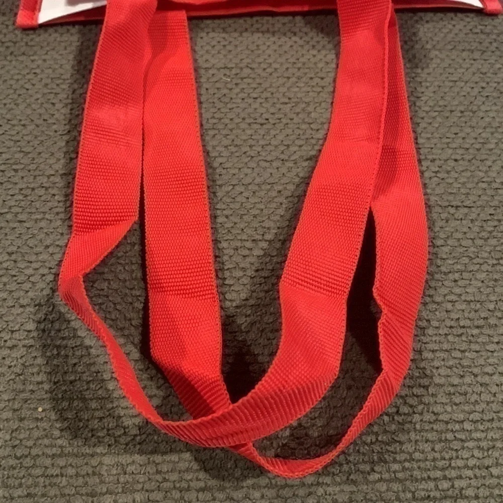 LuLuLemon Snap Red & White Reusable Bag